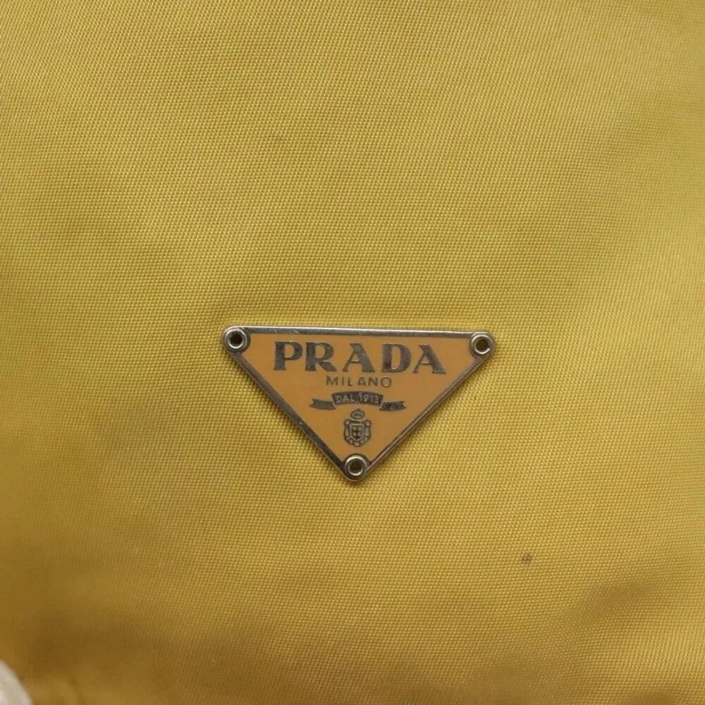 PRADA Pouch Nylon Yellow Auth - Picture 6 of 16